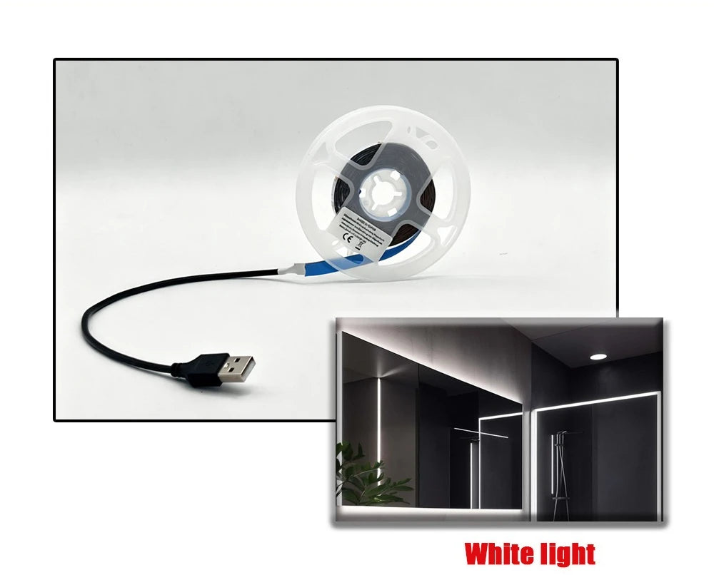 5V USB LED Strip Lights,1m/2m/3m/5m/10m Lights with Adhesive Backing
