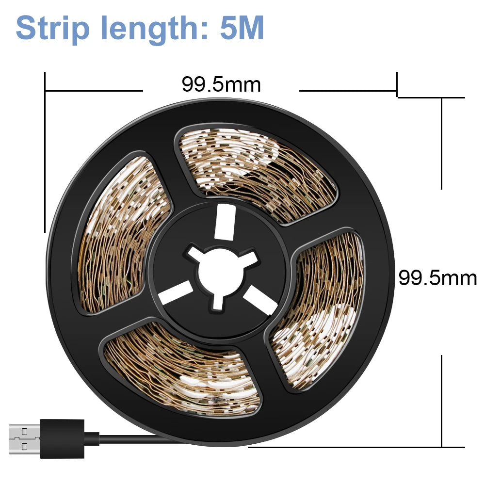 USB Strip Light LED Flexible Lamp Ribbon Diode Tape Lights