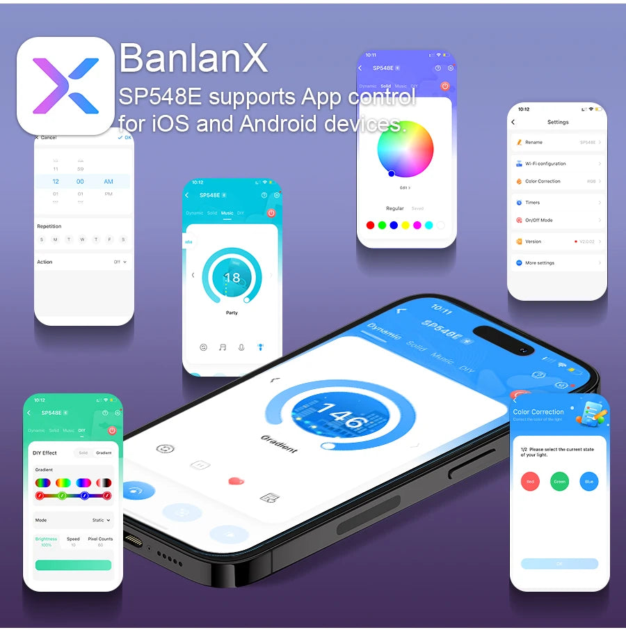 3mm 5mm 5V WS2812B Addressable COB LED Strip