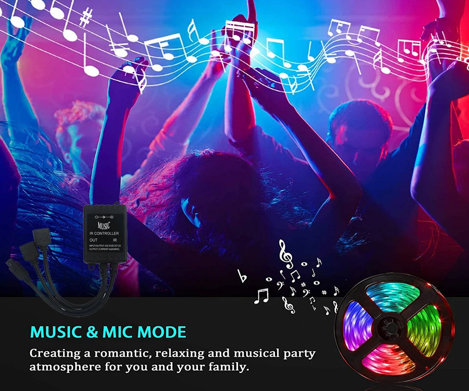 Wifi Led Strip Lights Bluetooth Music Led Tape Light