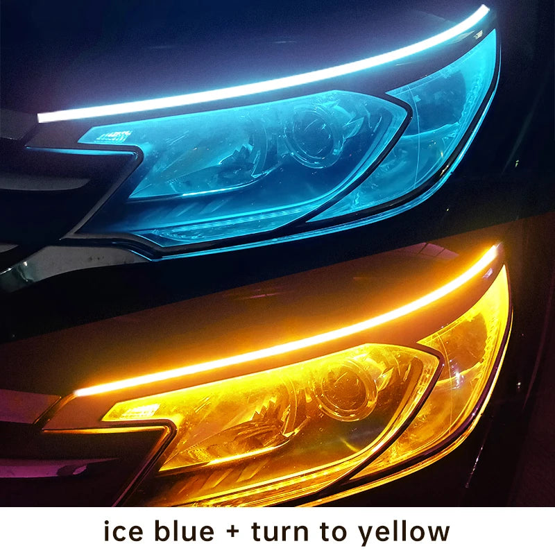 LED Car Daytime Running Lights Flexible Waterproof Strip