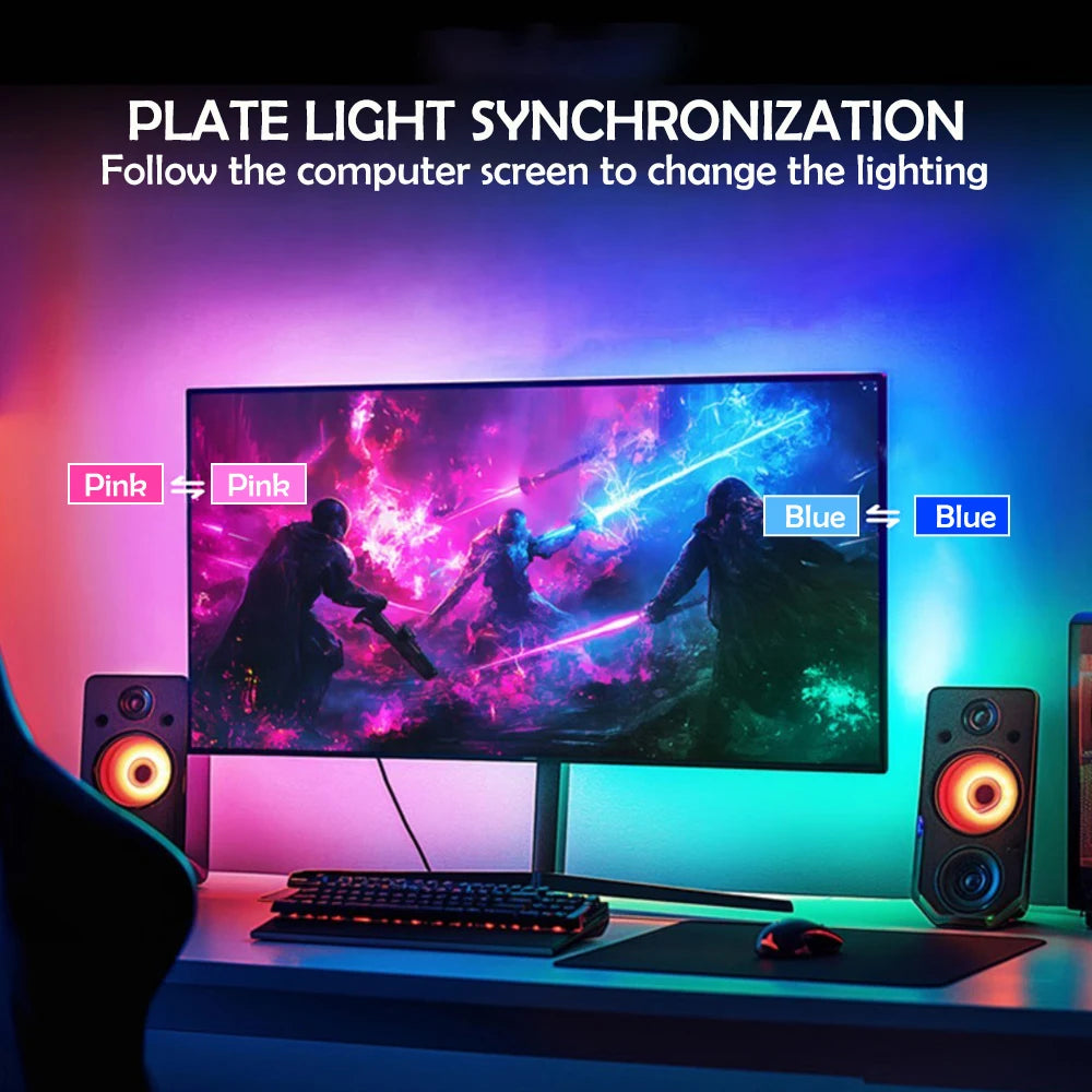 RGB Gaming Light Sync Strip Screen Backlight with Smart APP