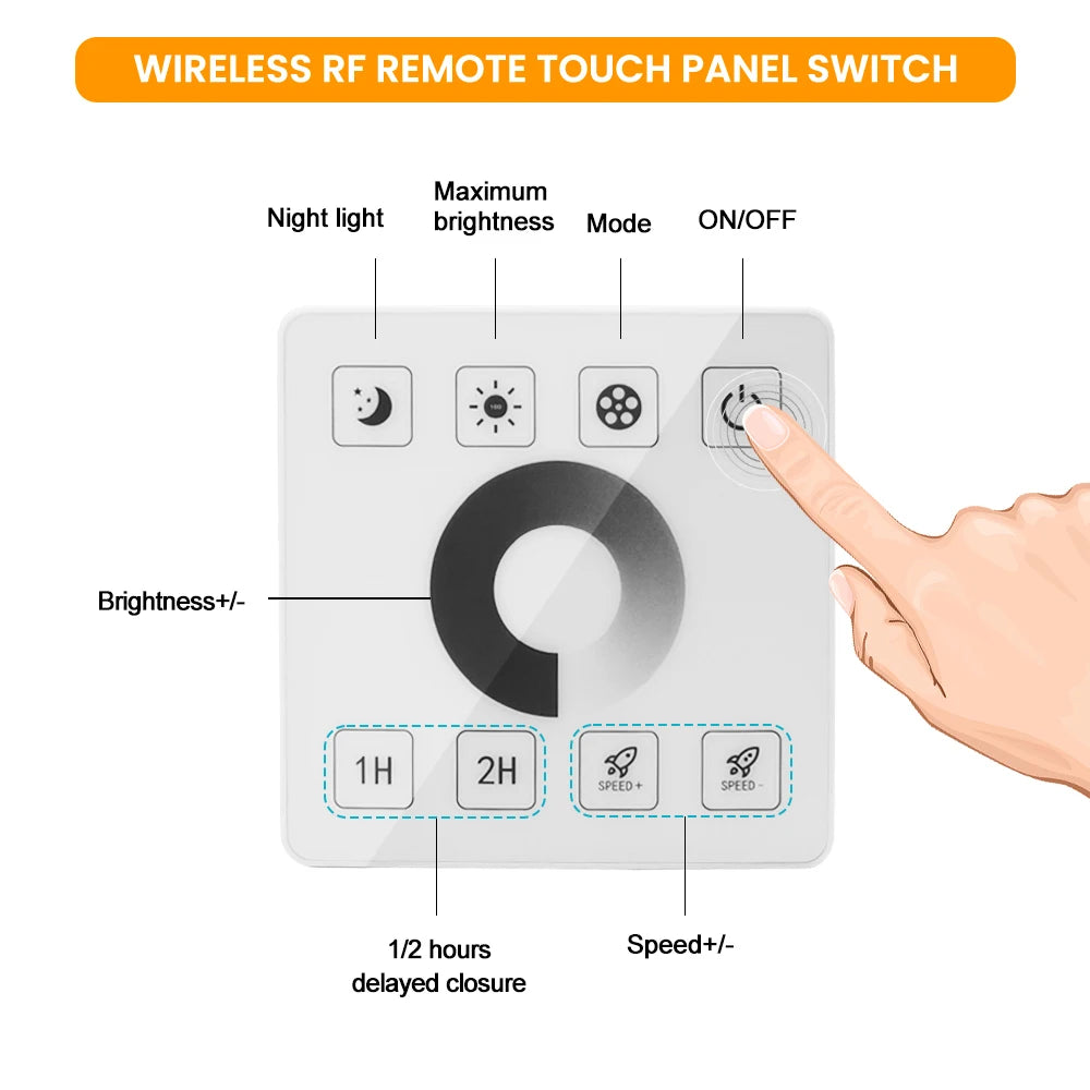 220V Dimmable COB LED Strip Light WIFI Bluetooth Wall Touch