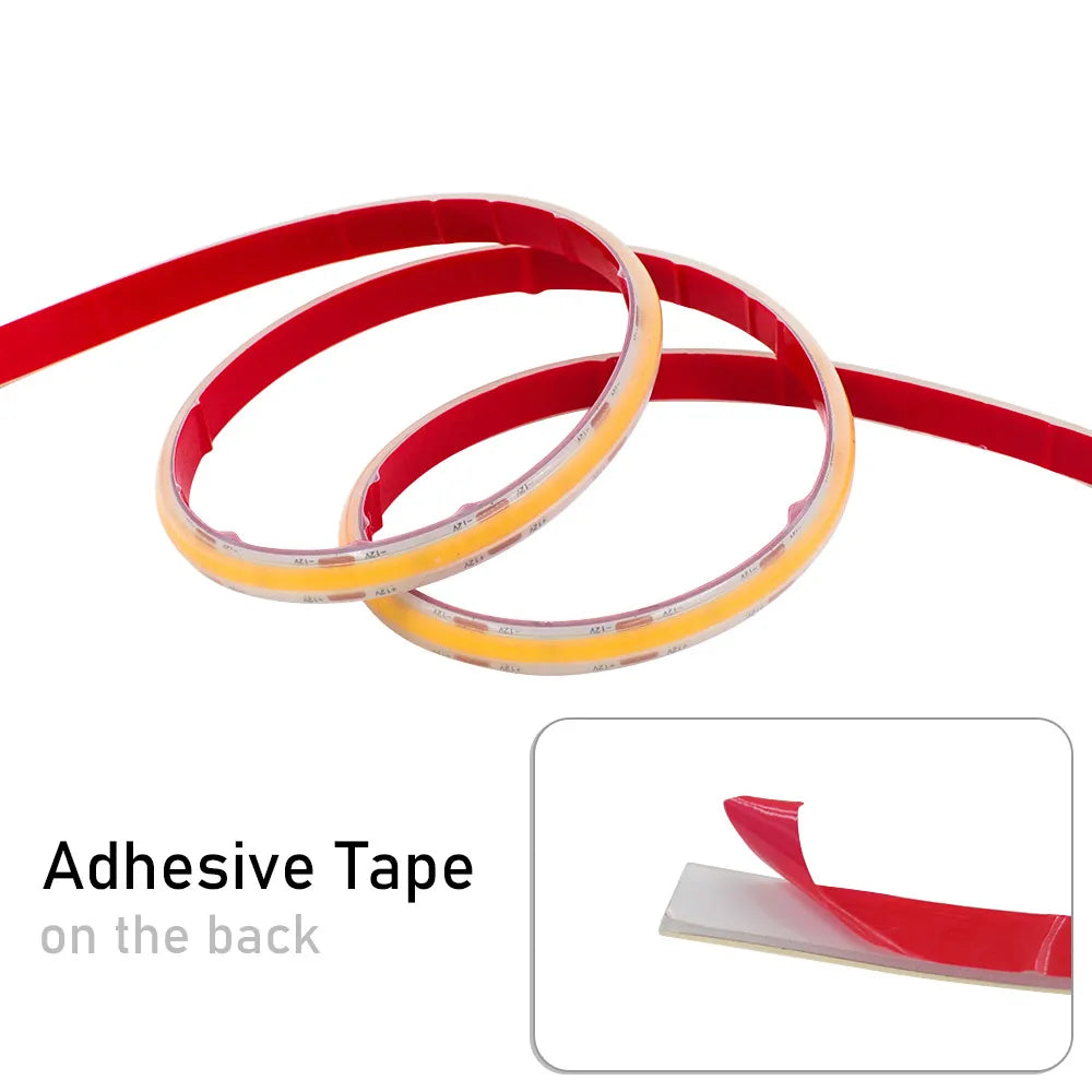 IP68 Waterproof COB Led Strip Light 12V 24V Flexible LED Tape