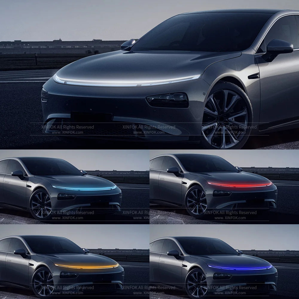 LED Car Hood Lights Strip Universal Auto Decorative Lamps