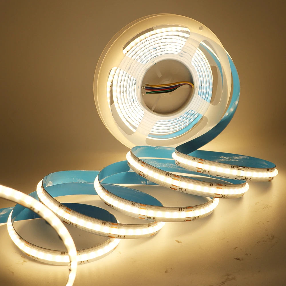 DC 12V 24V COB LED Strip RGBCCT High Bright Led Tape Diode