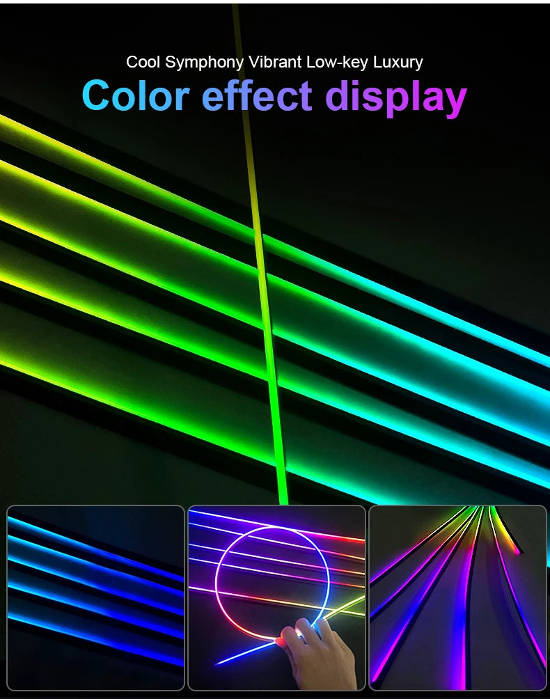 18 in 1 Newest Hidden Car LED Ambient Light Smoke