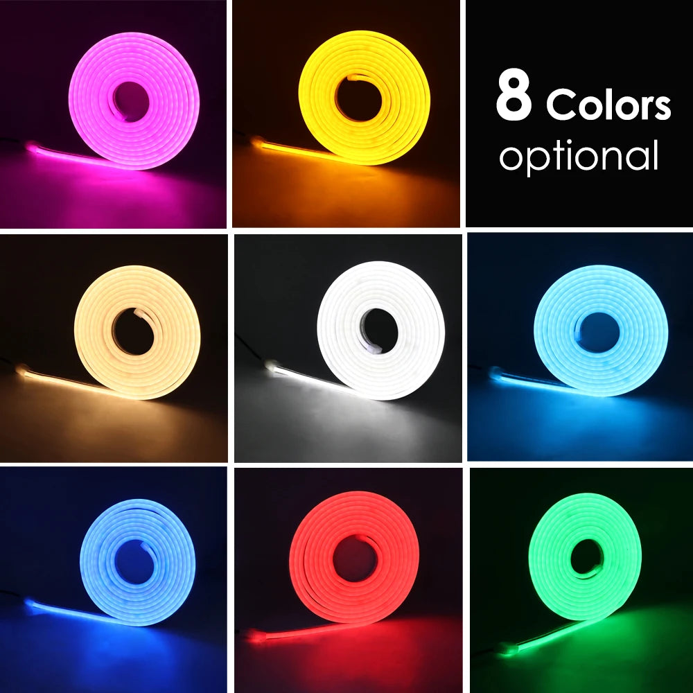 USB Neon LED Strip Light 5V 120LEDs Flexible Neon Rope Tape