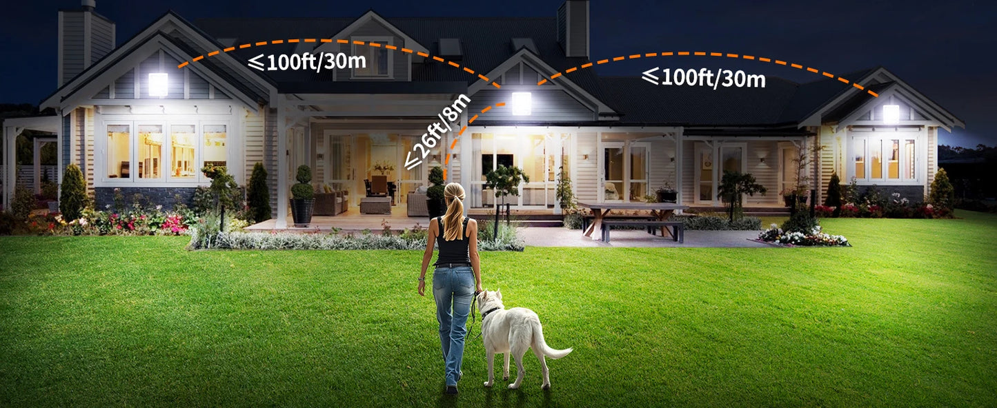 3000LM Solar Flood Light Outdoor Solar Lamp Motion Sensor Light