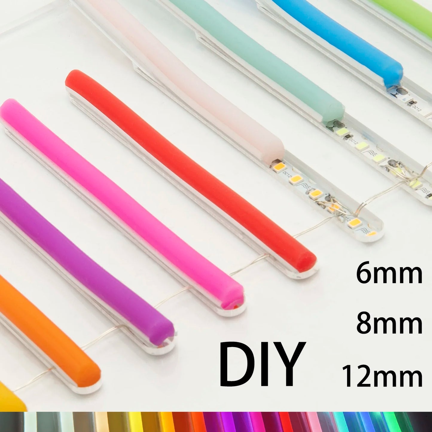 Separate Silicone Neon Strip Flexible  soft led neon IP67 12V