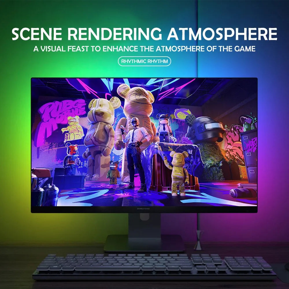 RGB Gaming Sync Light Strip Computer Monitor Light