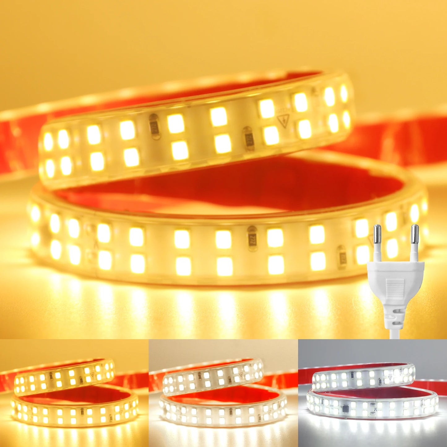 230V 240LED/m Strip Light Wire Switch Power Kit