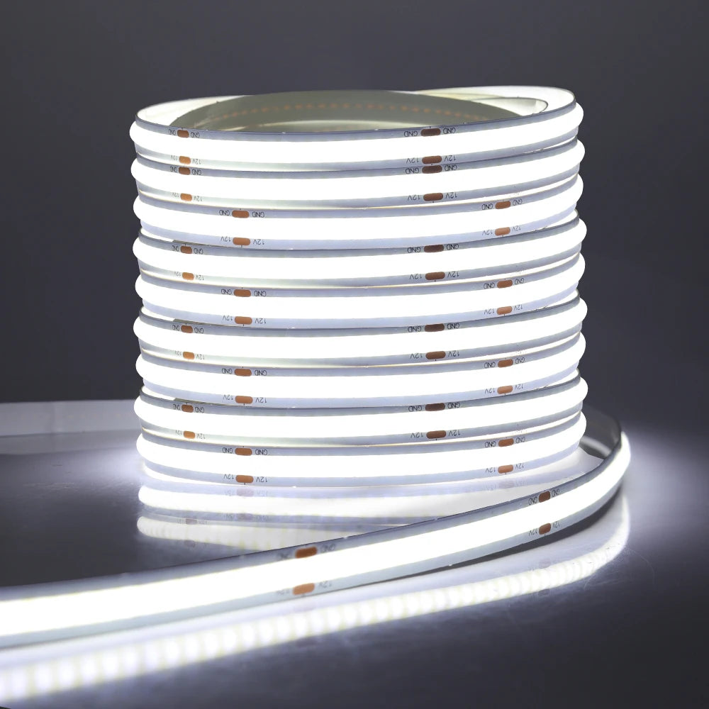 COB LED Strip 12V 24V High Density Flexible LED Light BaR