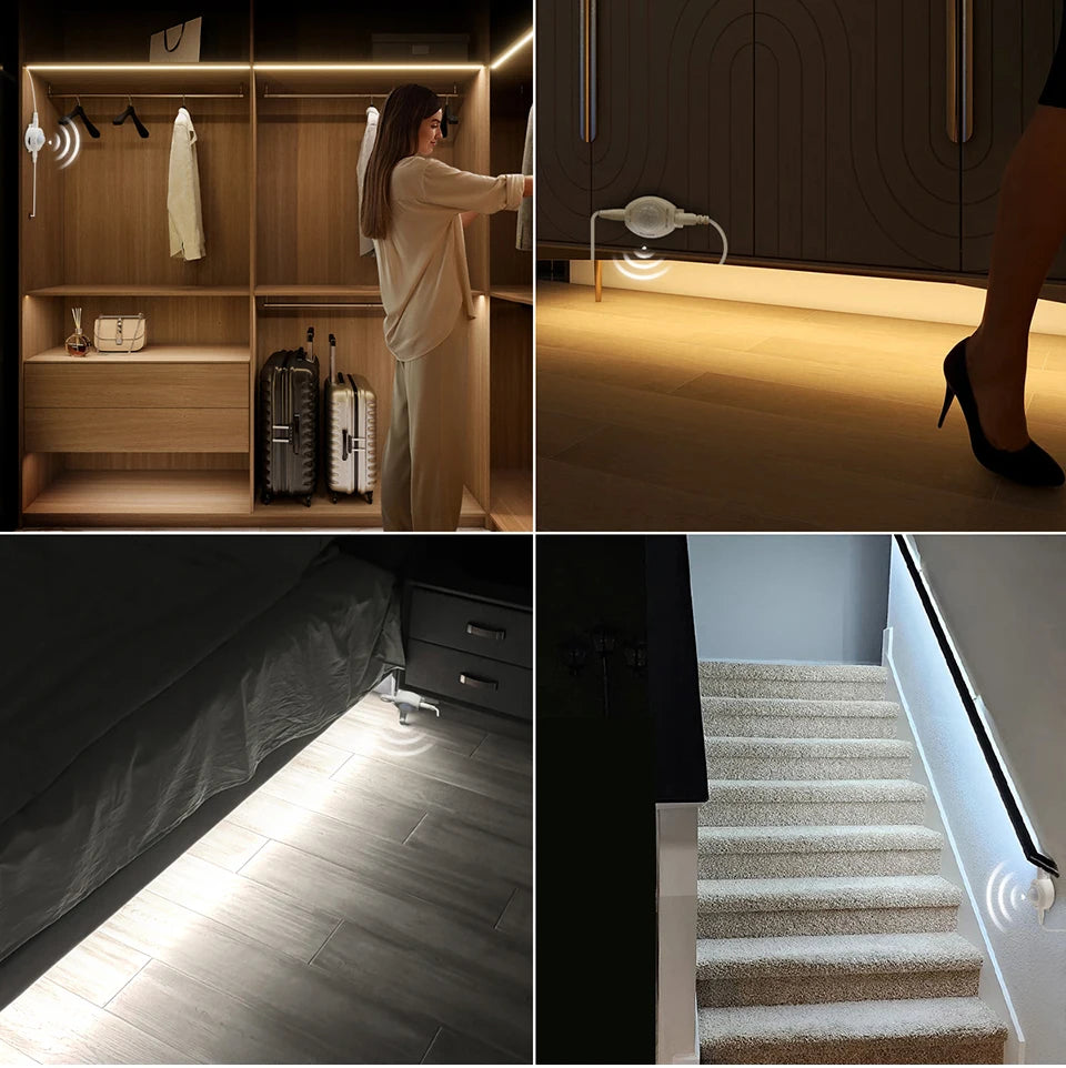 Waterproof 2835 LED Strip with 110V 220V to 12V EU US Power Adapter