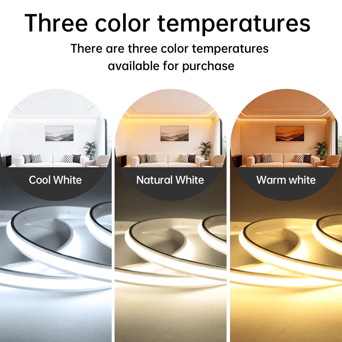 Tuya Smart Life COB LED Strip Light Neon Silicone Gel Tape