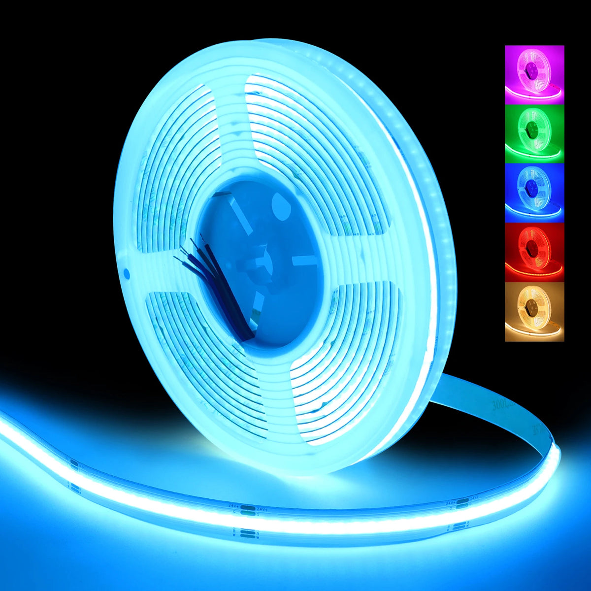 DC 12V 24V COB LED Strip RGBCCT High Bright Led Tape Diode