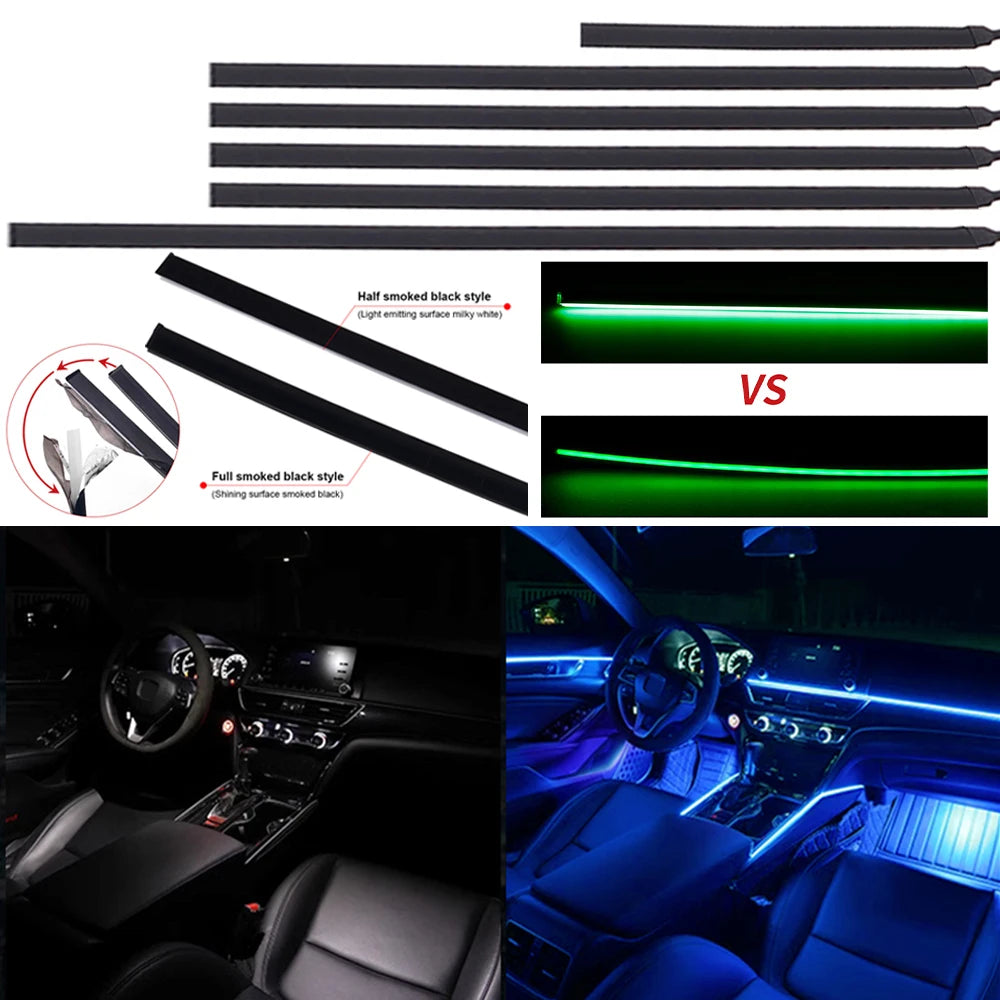 18 in 1 Newest Hidden Car LED Ambient Light Smoke