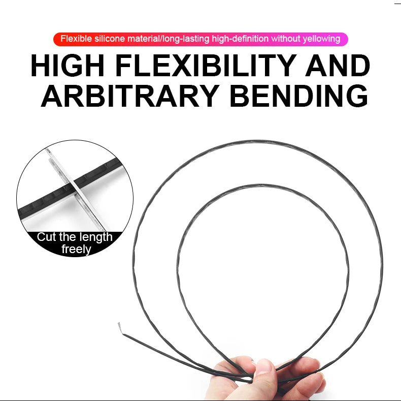 Led Streamer Car Ambient Light Full Color RGB Strip