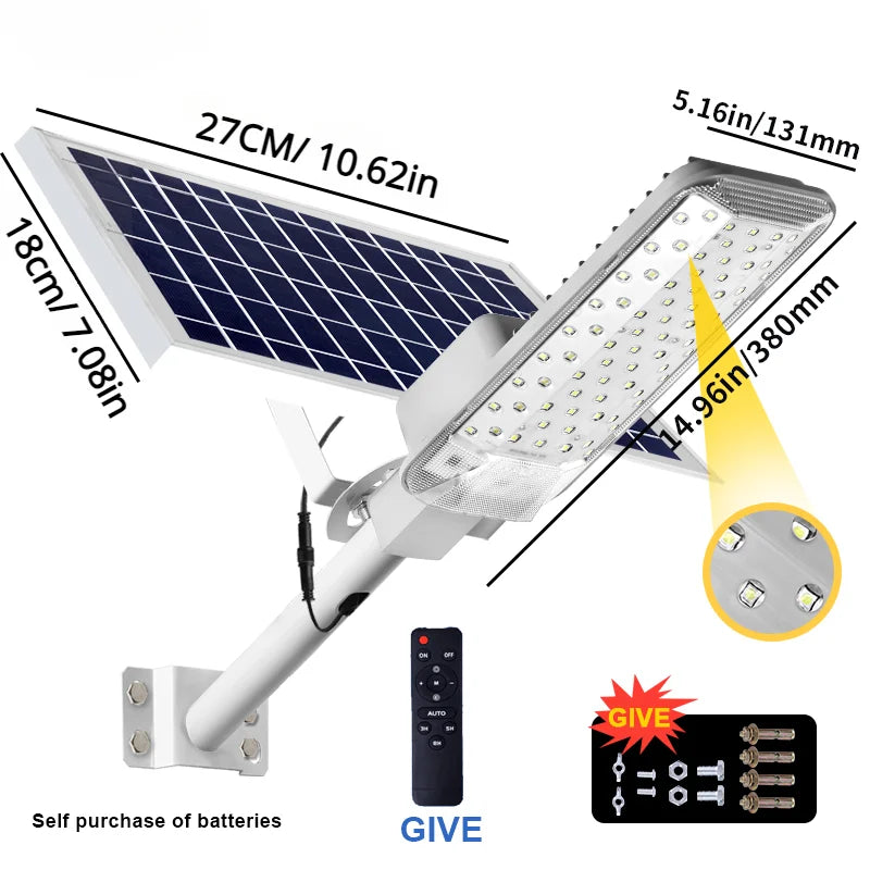 Solar Light High-Power 6500K LED Dusk to Dawn LED Solar