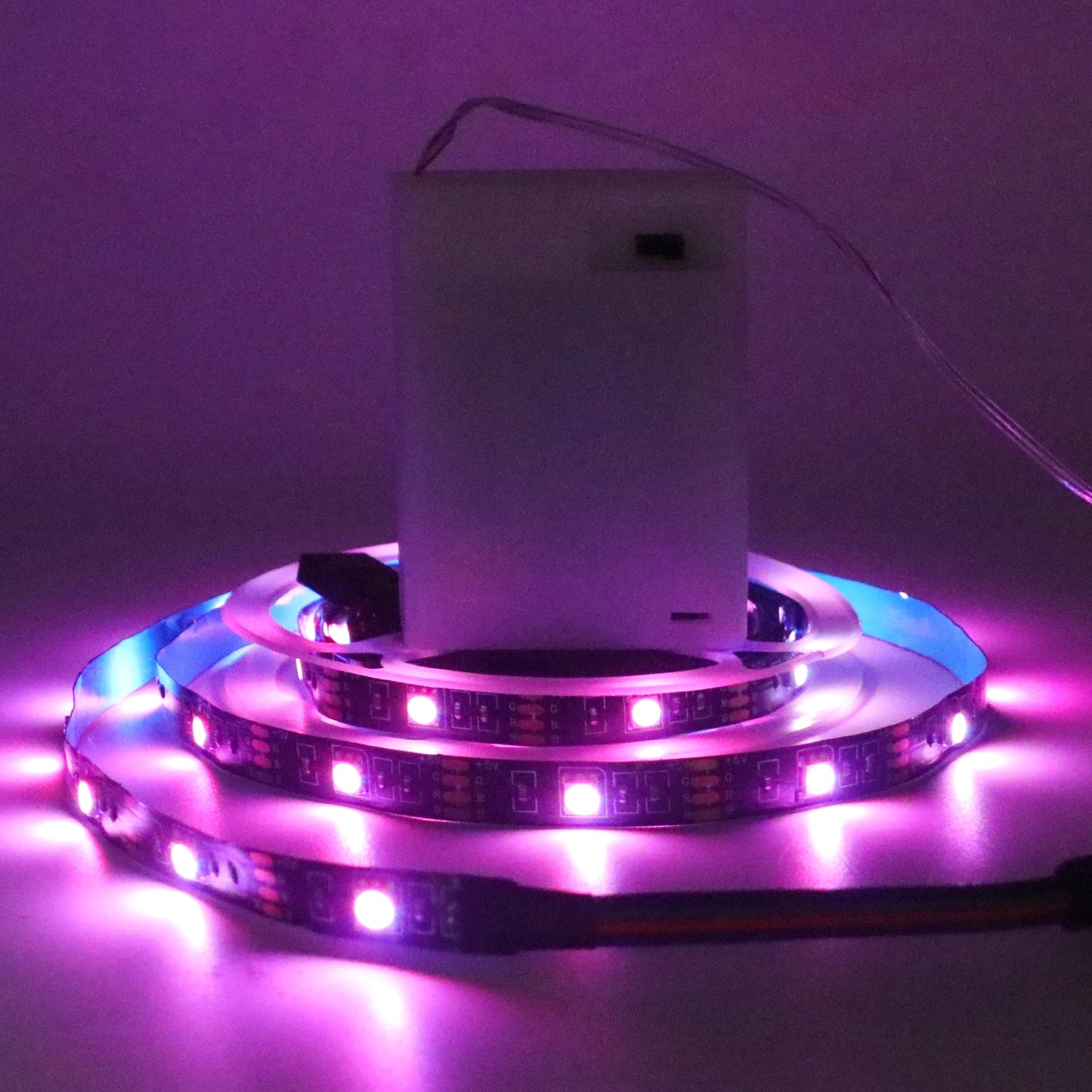 3AA Battery Power RGB Led Strip Light 5V 5050 with 3/17/24 Key