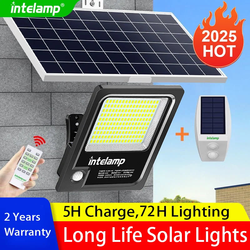 3000LM Solar Flood Light Outdoor Solar Lamp Motion Sensor Light