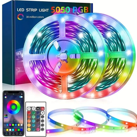USB LED Strip Lights 20M RGB5050 Music Sync Remote Control