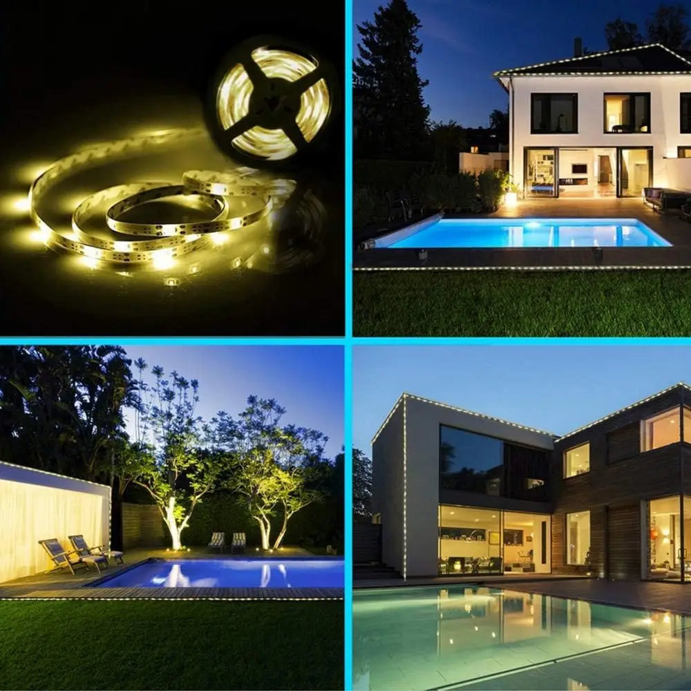 5m Solar LED Strip Light Outdoor Solar Powered 150 LED
