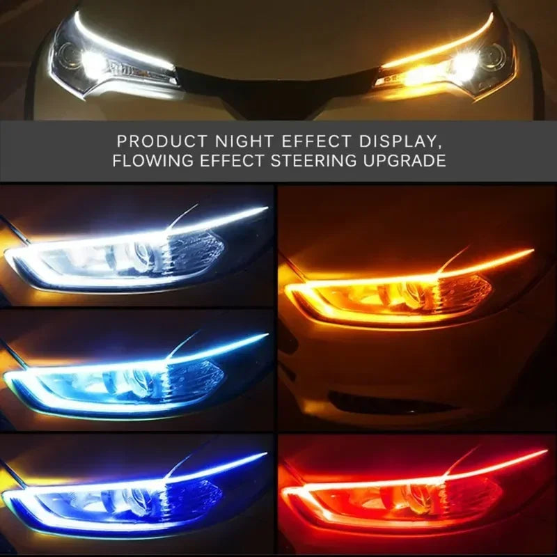 Led Guide Strip Headlight for Car Daytime Running Lights