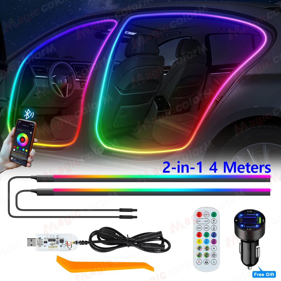 Symphony Car Door Frame Ambient Lights Universal