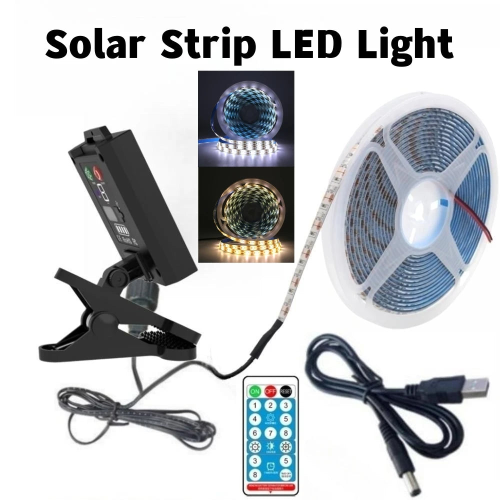 SMD2835 Solar Strip LED Lights With Remote Control Lighting