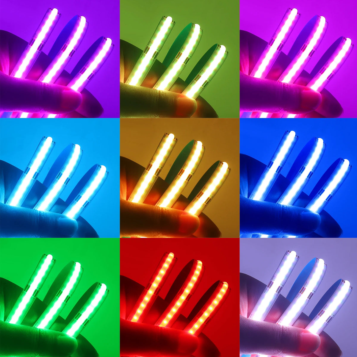 DC 12V 24V COB LED Strip RGBCCT High Bright Led Tape Diode