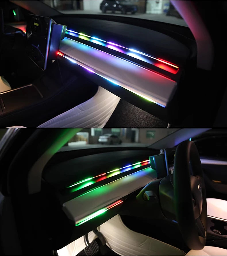 Led Streamer Car Ambient Light Full Color RGB Strip