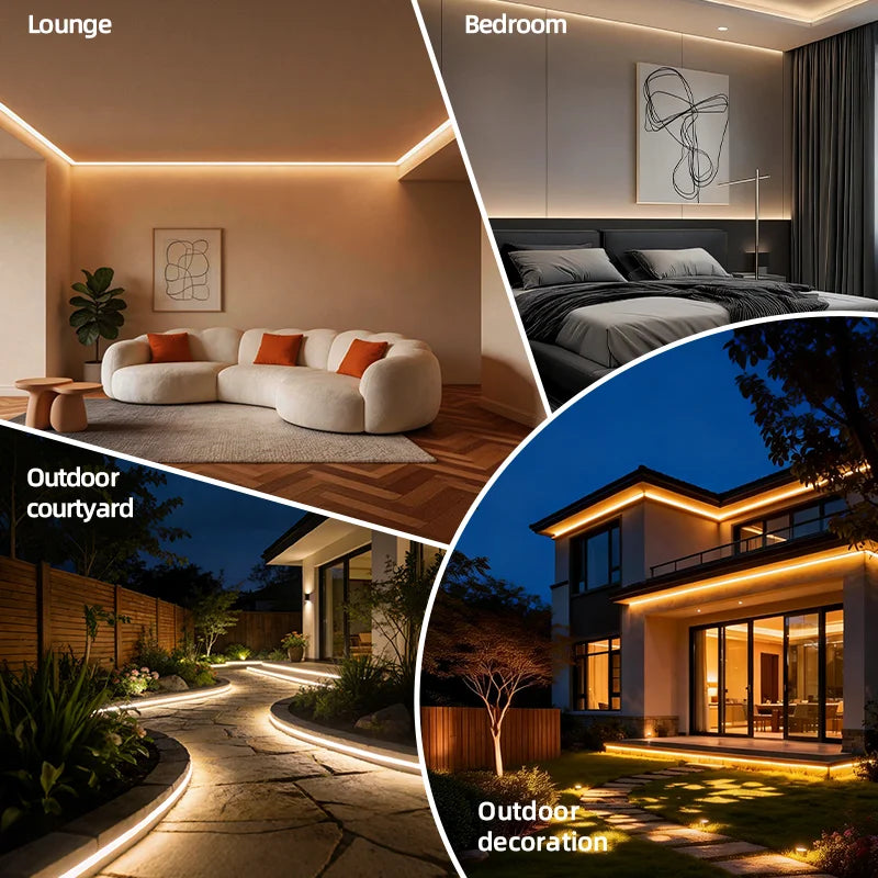 AC 220V LED Strip Light Waterproof Flexible Ribbon Tape