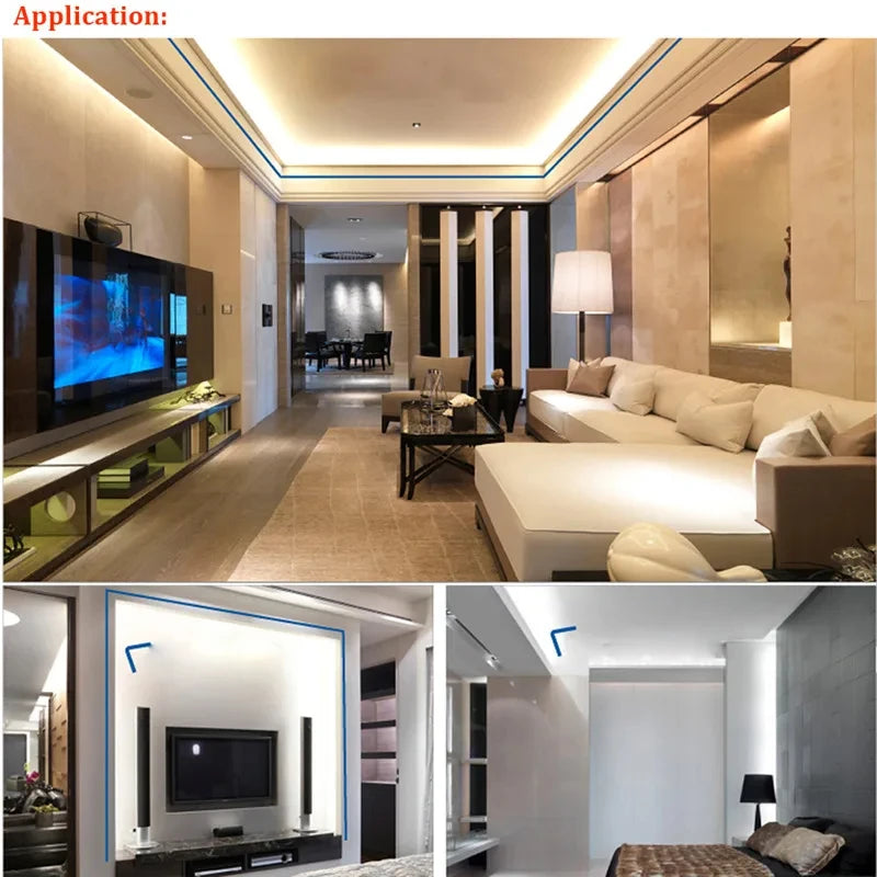 AC 220V Eu Plug In LED Strips Light SMD 5050 60LEDS/M IP65