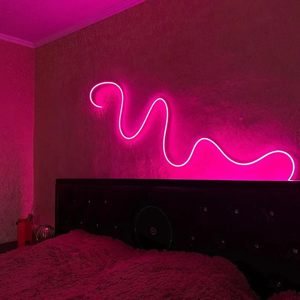 RGB LED Neon Lights with 44Keys Remote Flexible Neon Strip Lights