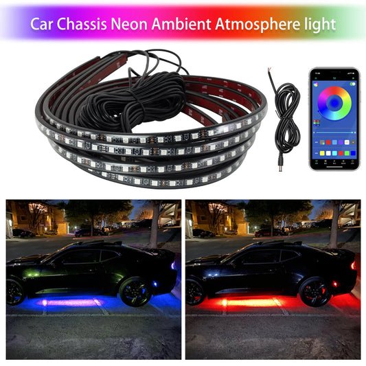 Car Charssis Flexible LED Strip Light LED Underbody APP Control