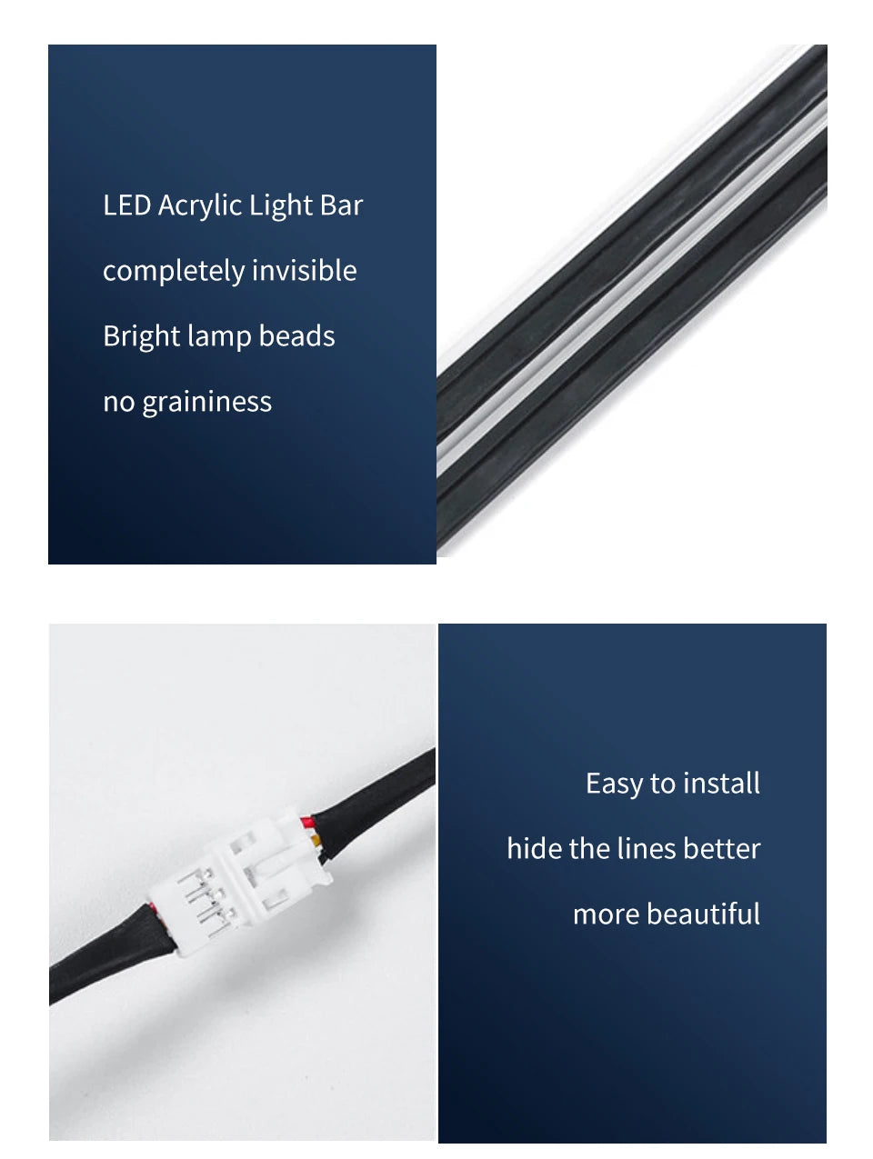 Led Car Ambient Lights RGB 213 64 Color Acrylic Strips