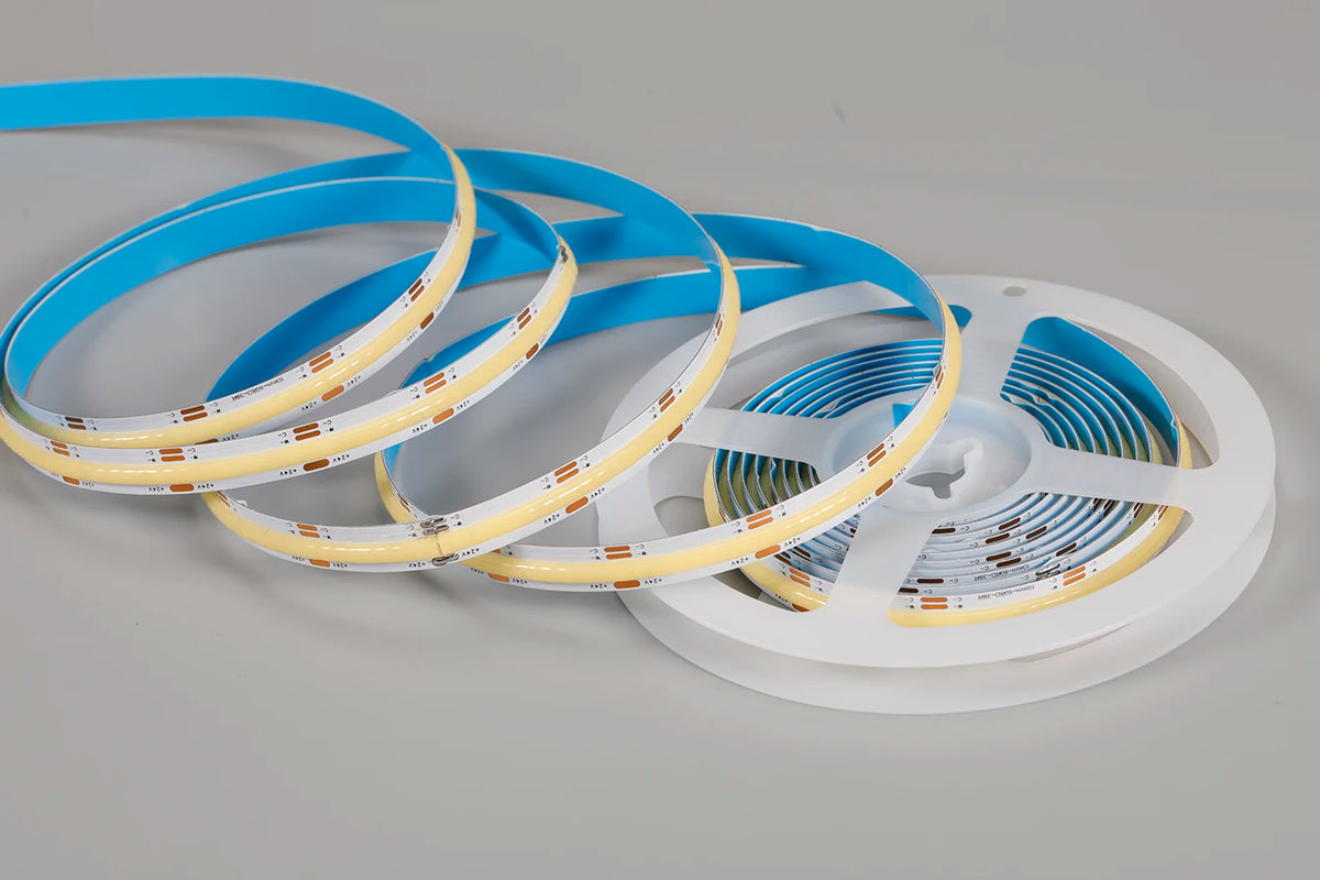 DC24V 2700K-6500K CCT COB FOB LED Strip Light 608LEDs