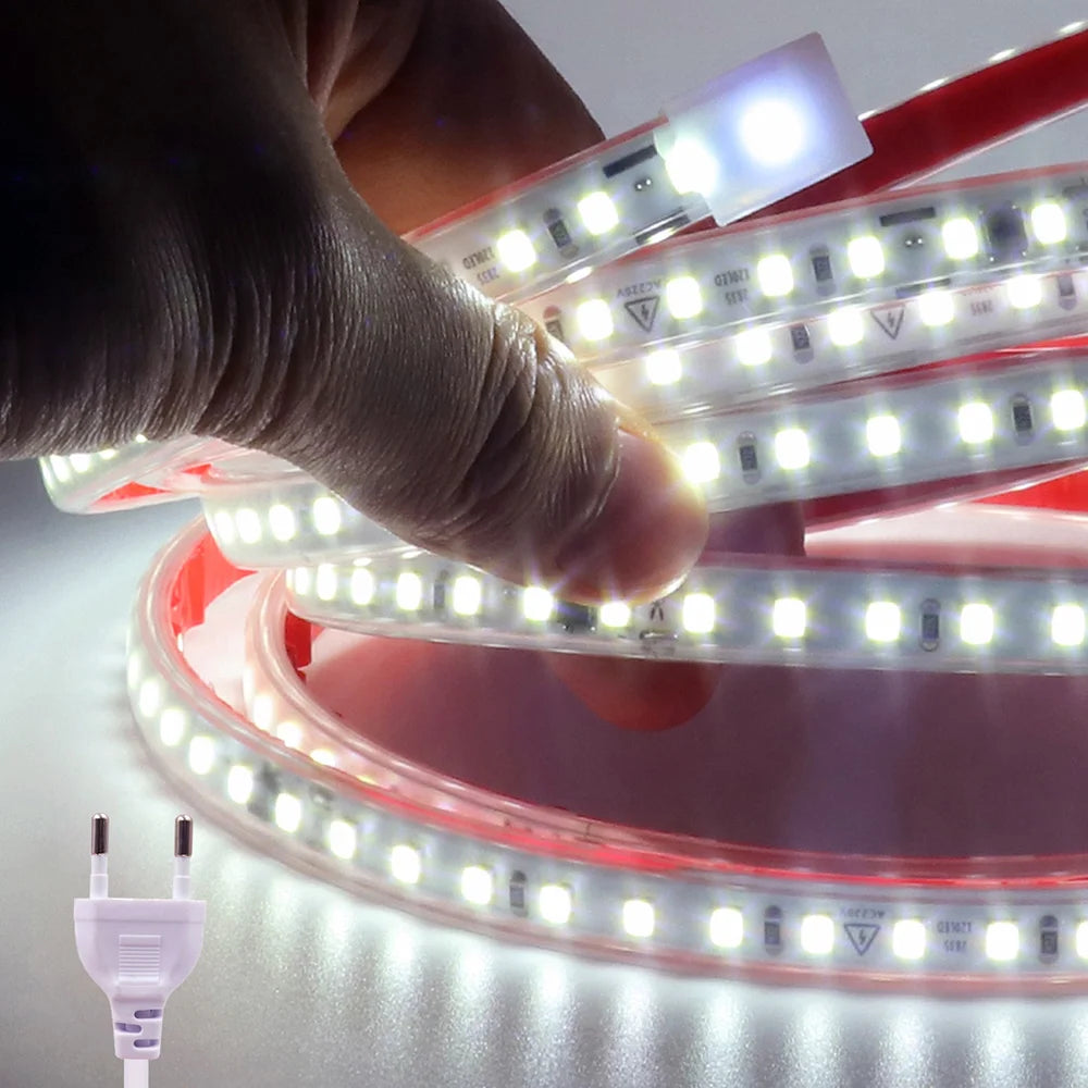 Dimmable 220V 2835 Led Strip Light with Dimmer Switch Adhesive Tape