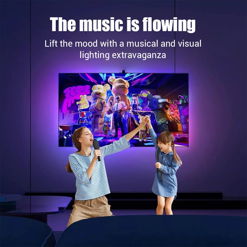 LED TV Led Backlight RGBIC USB Strip Light with AR Color
