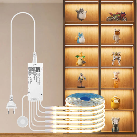 Smart Penetrable Wood COB LED Strip Touch Sensor Light