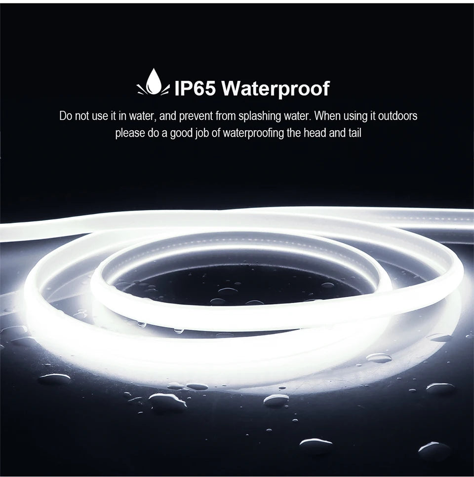 10M 20M 30M COB Neon Strip Light 288LEDs/M Pure Silicone