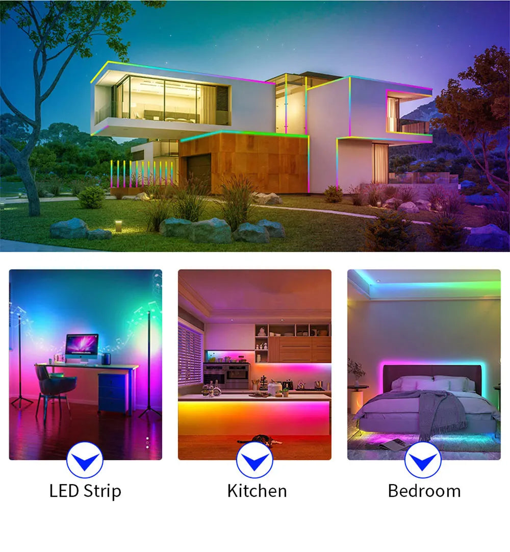 COB LED Light Strip Pixel Addressable 360 480 720 576 LEDs RGB