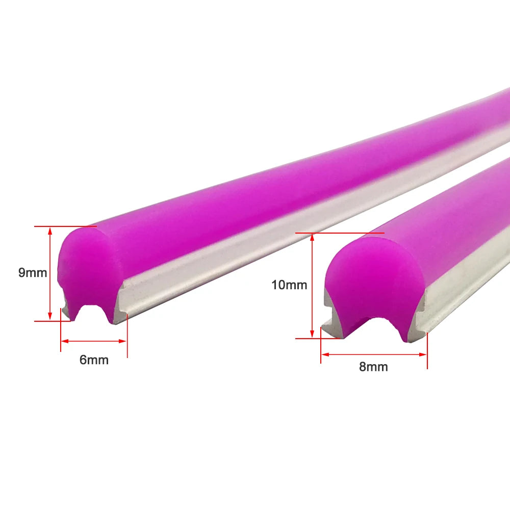 12 Colors DIY Neon Light DC5V S Shape LED Strip Lights
