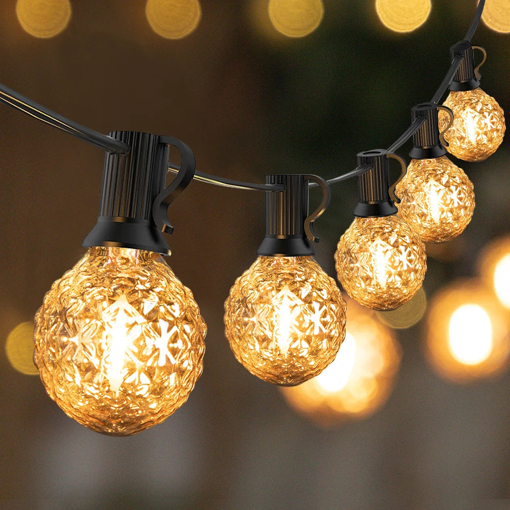 Outdoor Waterproof G40 String Lights 1W Ice Diamond