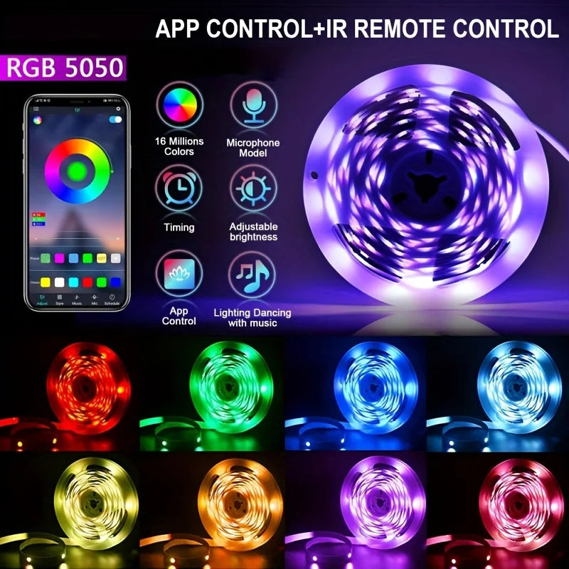 40M/131Ft Led Strip Lights APP 44Keys Music Sync Remote Control