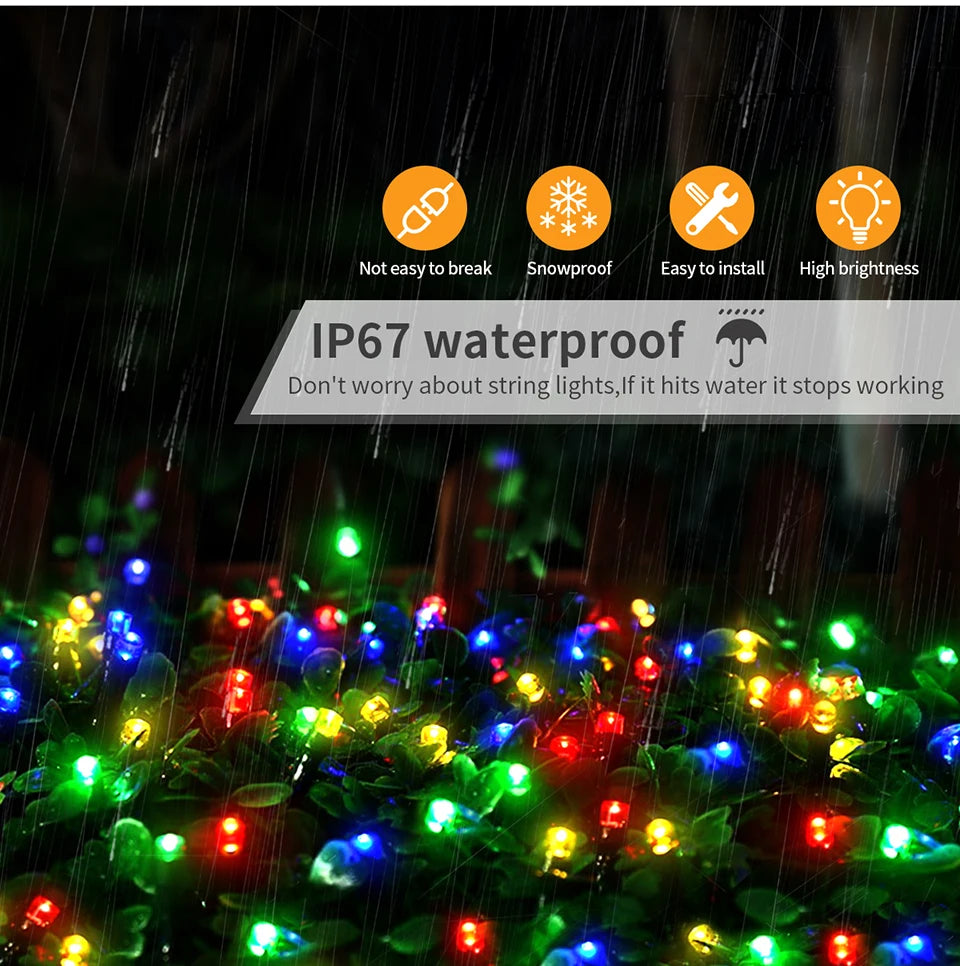 10M-100M Fairy Lights LED String Garland Christmas Light