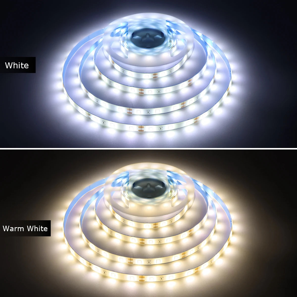 Waterproof 2835 LED Strip with 110V 220V to 12V EU US Power Adapter