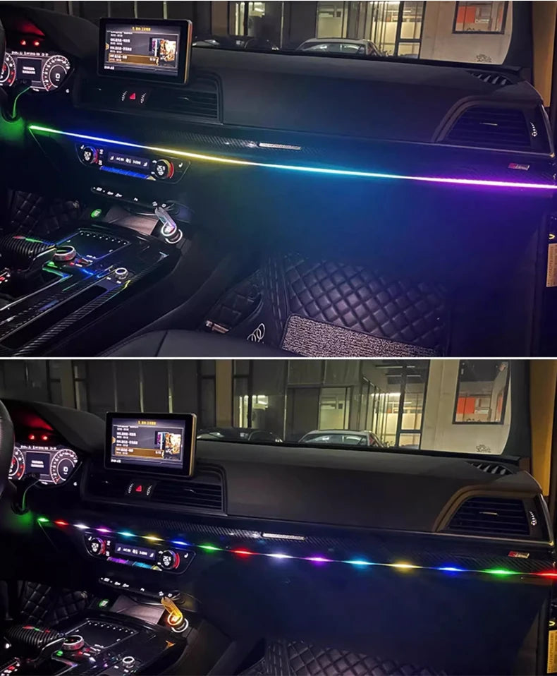 Led Streamer Car Ambient Light Full Color RGB Strip