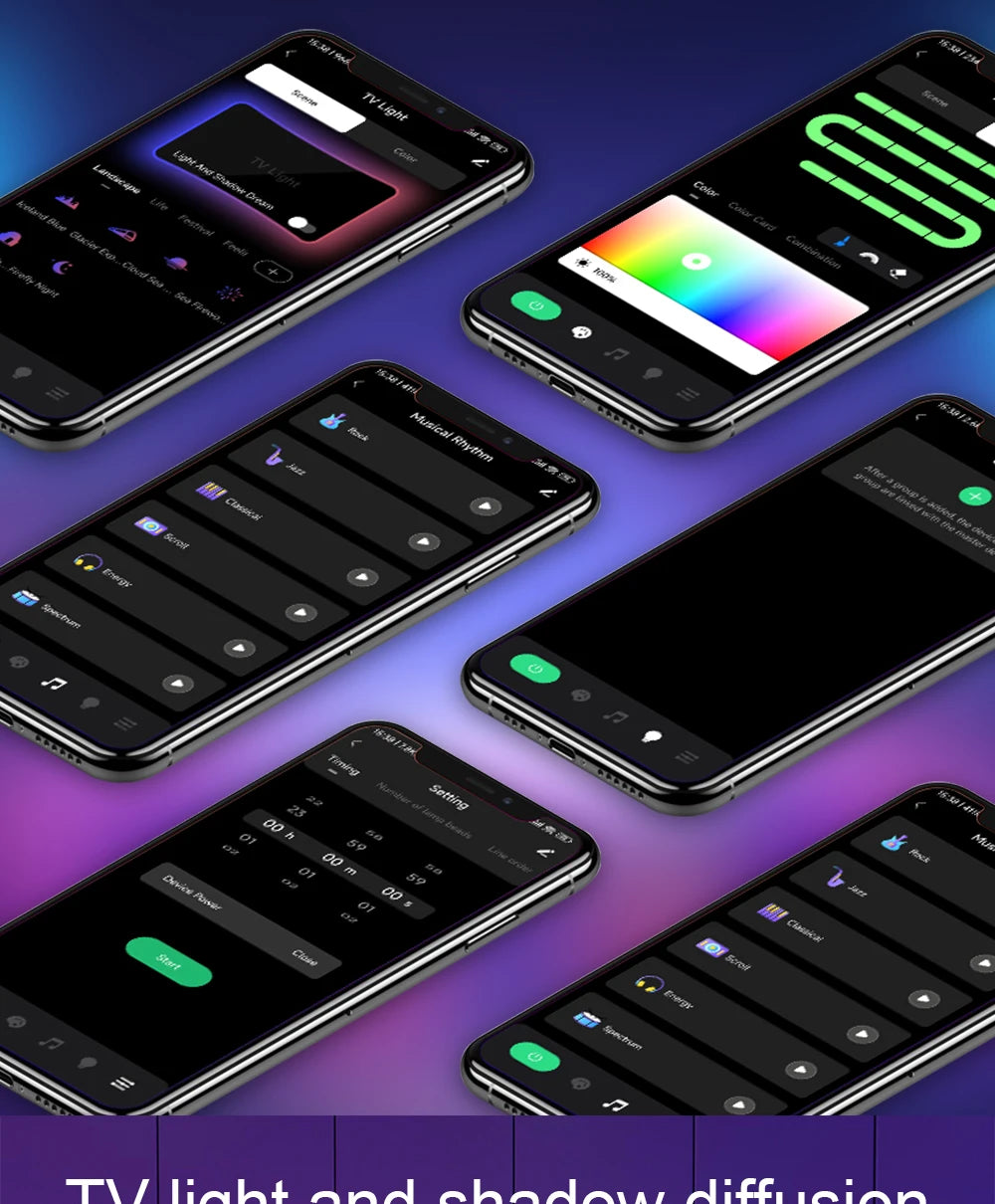 Immersion TV Backlights with Camera, Smart Ambient TV Strip Light